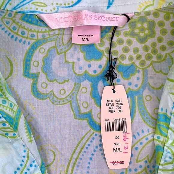 NWT Victoria’s Secret Floral Boho Blouse M/L - Picture 4 of 10